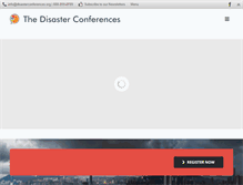 Tablet Screenshot of disasterconferences.org